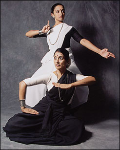 Preeti and Rajika posed for Bharatanatyam Variations